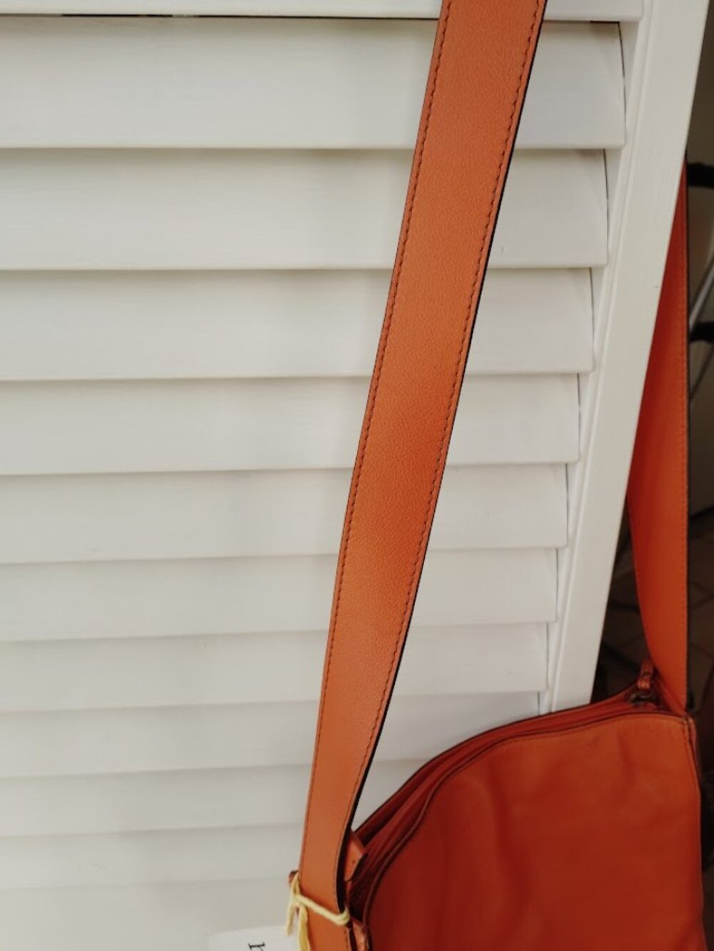 HYPE Orange Leather Studded Fringe Bag (NWT) - Picture 7 of 11